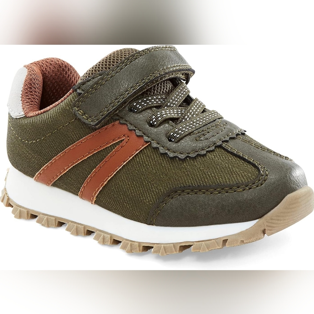 Carter Simple Joys Shoes BAILEY Style In Olive Size 12 Little Child